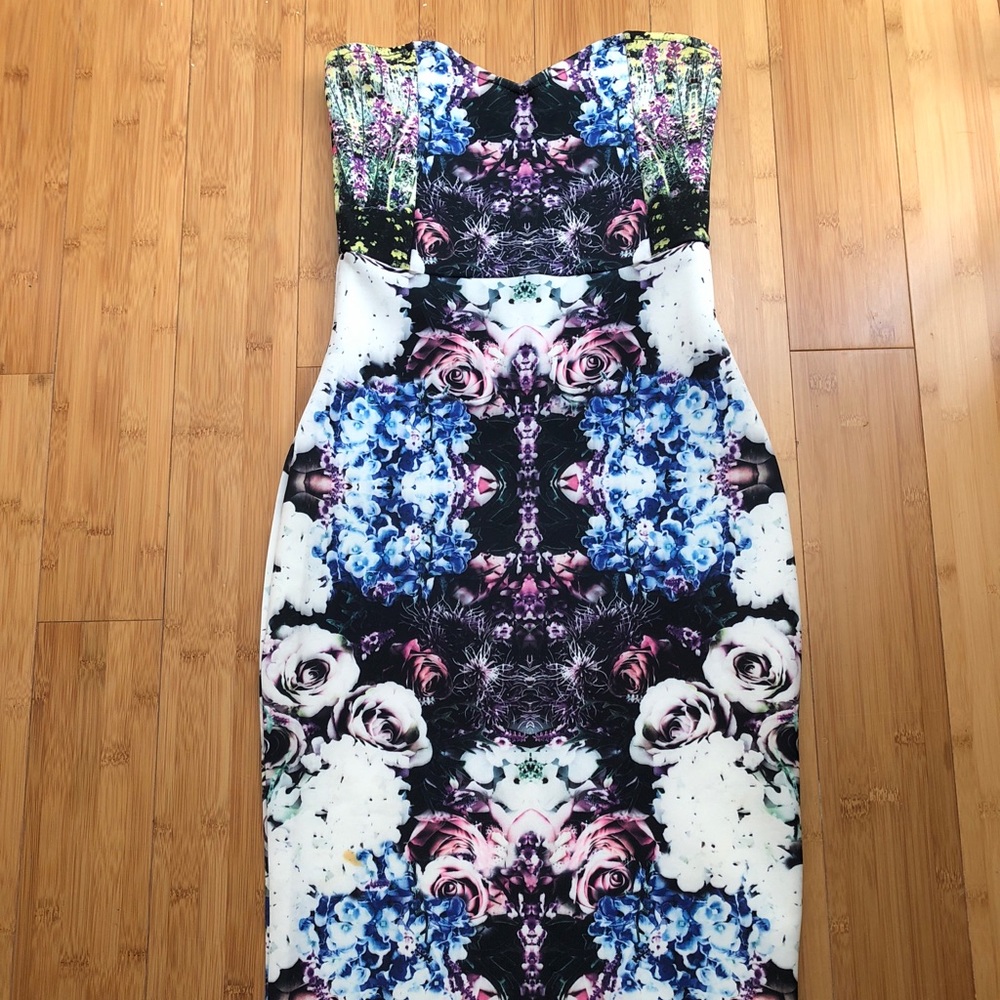 Strapless Scuba Dress